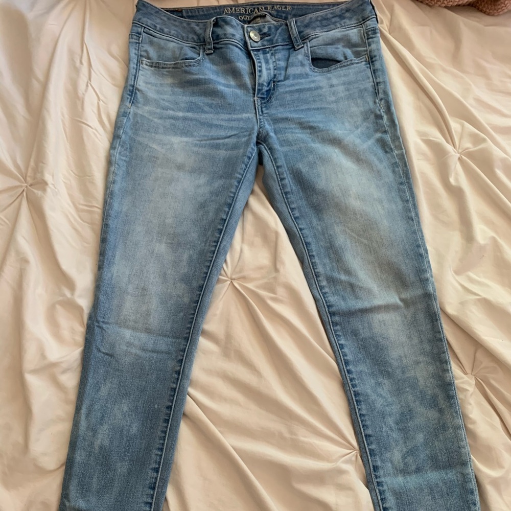 Light Blue American Eagle Skinny Jeans